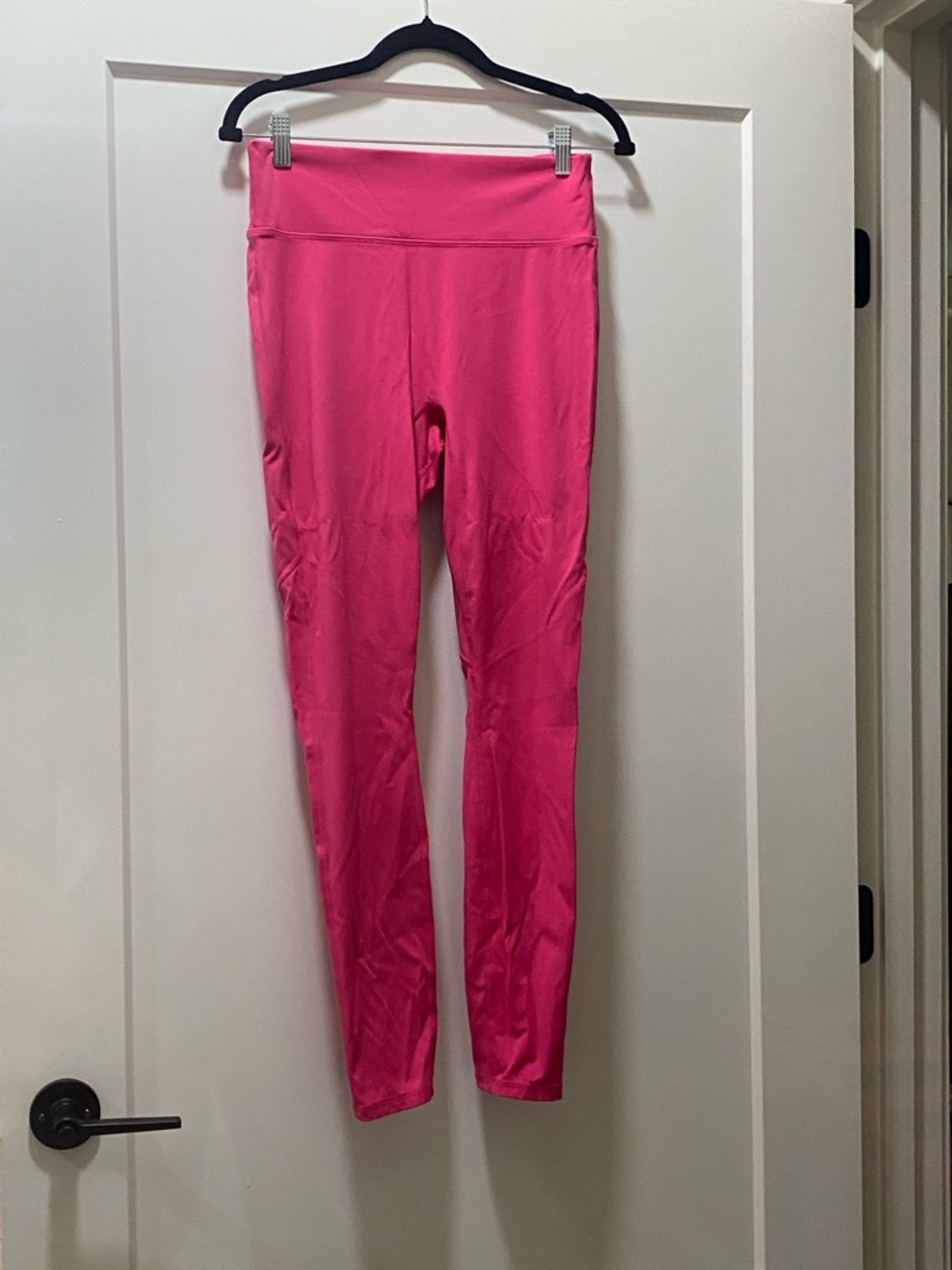 Bright Pink High-Waist Leggings
